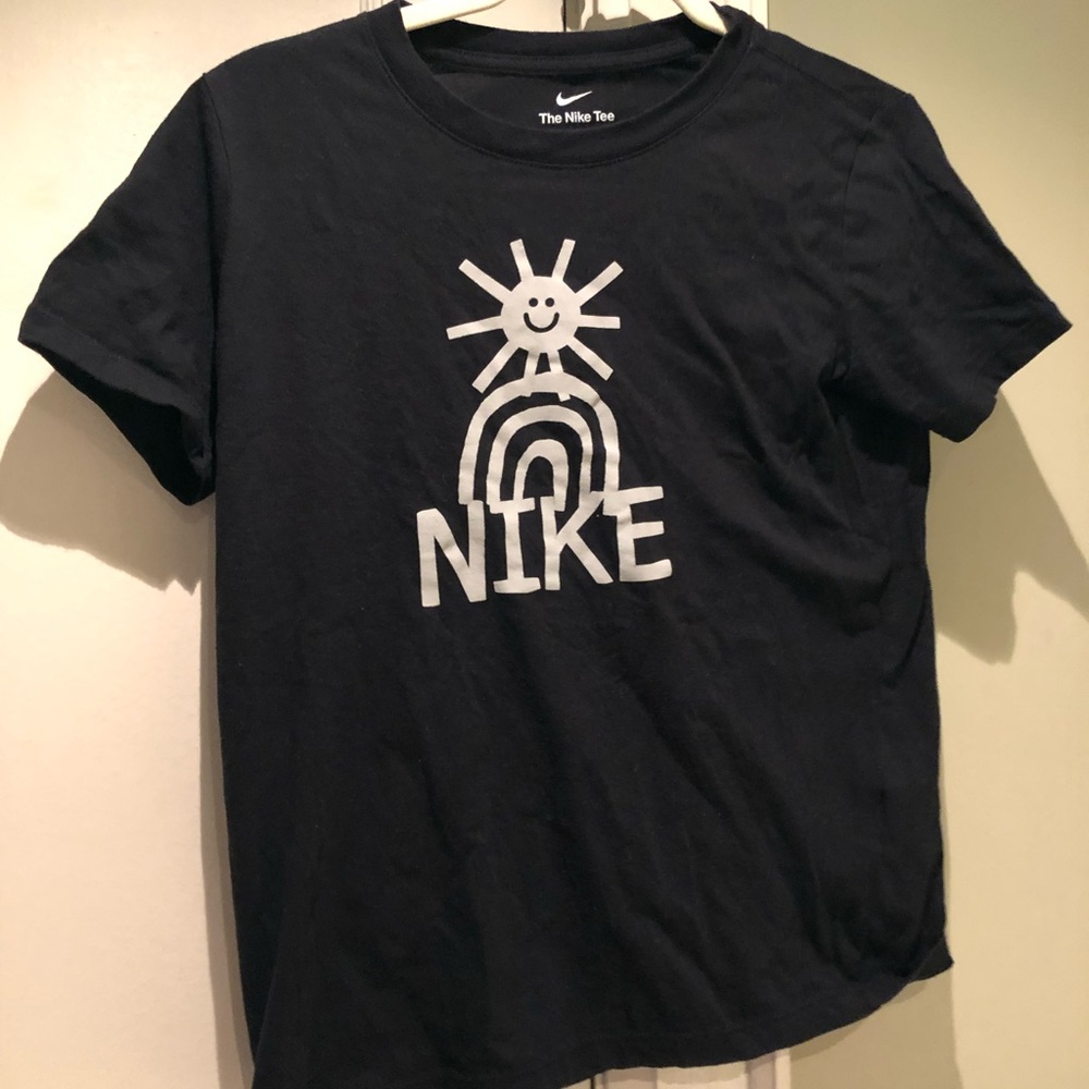 Nike Navy Tee with White Graphic